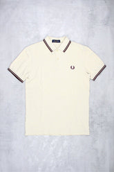 Fred Perry Premium Polo Shirt - Farbe: Beige - Größe: S - VintageR2
